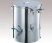 AS ONE Stainless Steel Tank (with Ball Valve and Liquid-Level Gauge), 스테인리스 탱크 (볼밸브, 액면계 부착 )