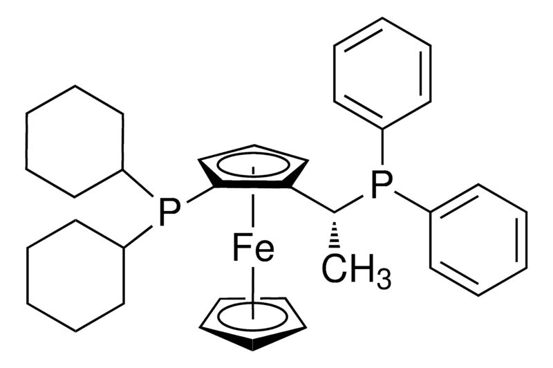 Merck (R)-1-[(SP)-2-(Dicyclohexylphosphino)ferrocenylethyl]diphenylphosphine