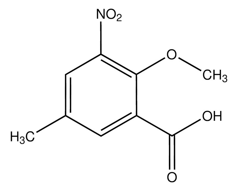 Merck 2-Methoxy-5-methyl-3-nitro-benzoic acid
