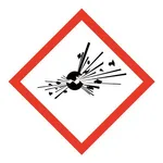 AS ONE Danger Label (English. French and German), 위험 라벨 (영어. 불어. 독어 3개국어 표기)