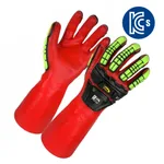 Ansell 링거스 R074/R075 방수 기능에 내화학성을 지닌 PVC 장갑,