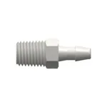 1/16-27 NPT Thread with 5/16` Hex to 200 Series Barb, 1/8` (3.2 mm) ID Tubing
