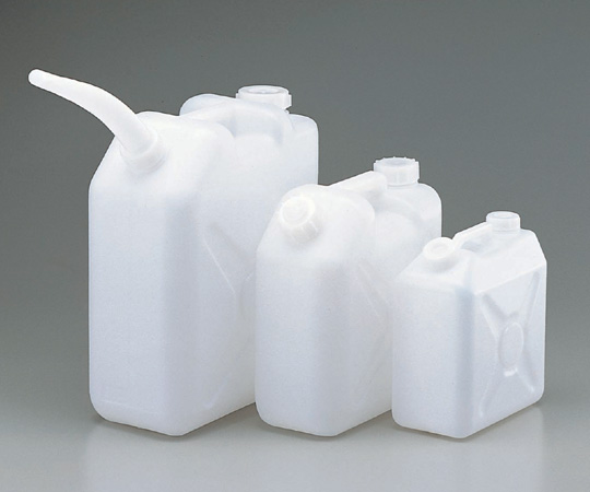 AS ONE Square Bottle with Nozzle HDPE, 각형병(노즐부착)(HDPE제)