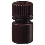 Thermo Fisher Scientific Nalgene Opaque Amber HDPE Diagnostic Bottles with Closure: Nonsterile, in Tray Pack, 8mL