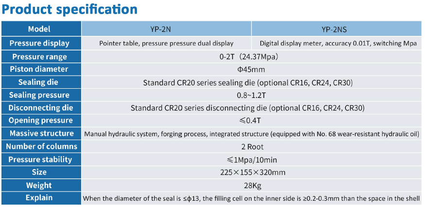 Digital Button Battery Sealing Machine - Side
