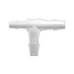 Tee Reduction Tube Fitting with 200 Series Barbs, 1/8` (3.2 mm) and 3/32` (2.4 mm) ID Tubing