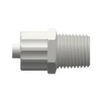 Male Luer Integral Lock Ring with 7/16` Hex to 1/8-27 NPT Thread