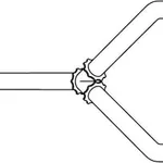 Thermo Fisher Scientific Standard Fluid Transfer Assembly Y Set, 3 x 1/8 in. ID