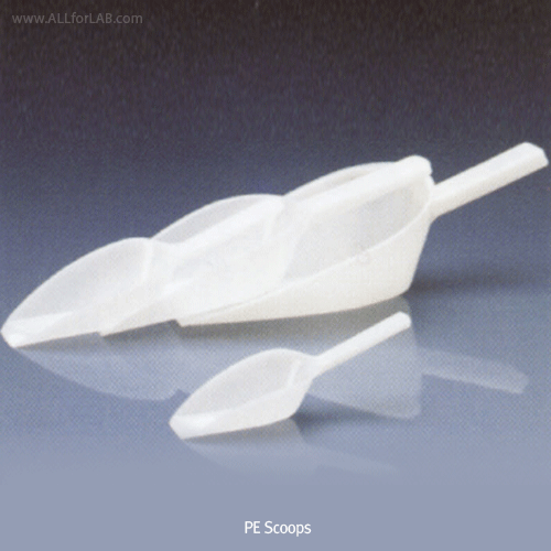 Daihan Science VITLAB HDPE Traditional Scoop, Tapered Filling Edge, Natural Color, 15~1,250㎖,