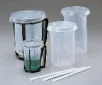AS ONE Disposable Beaker PE (Holder and Lid), 디스포 비커 (홀더 및 뚜껑 옵션)