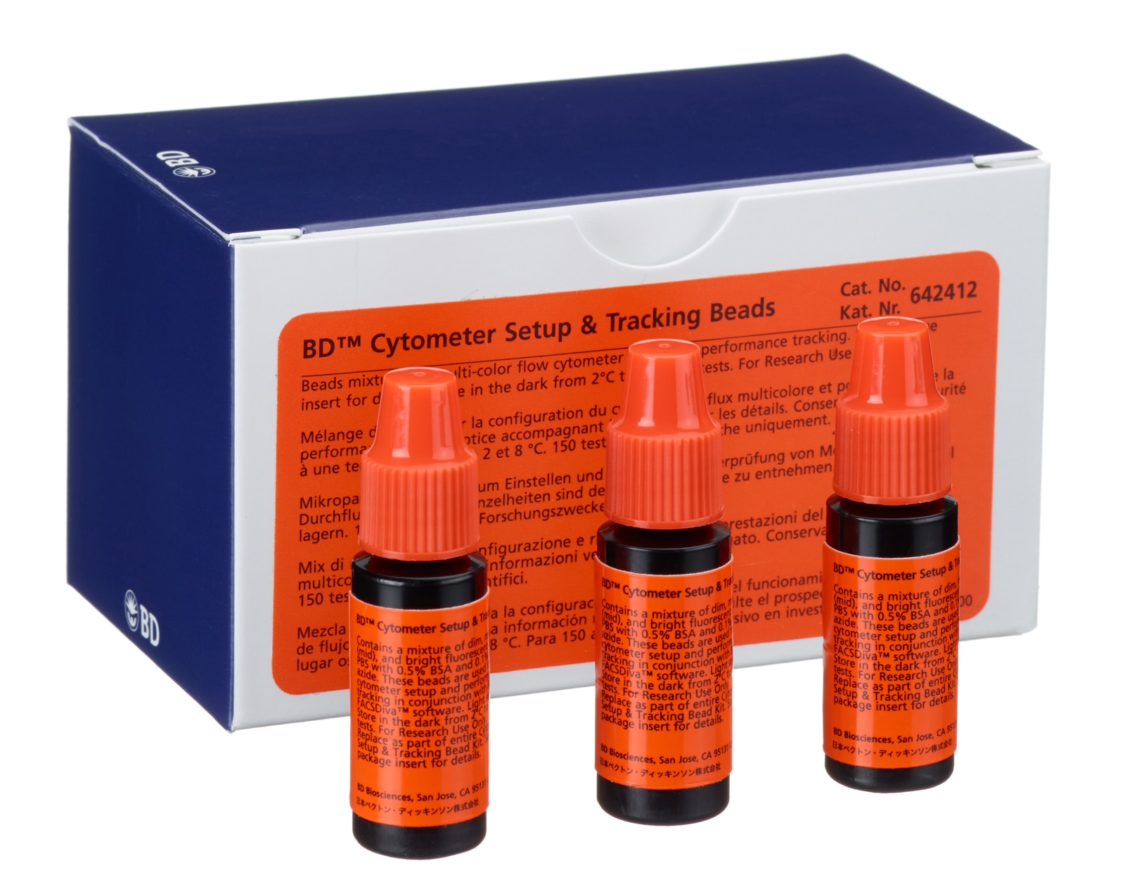 BD Cytometer Setup & Tracking Beads Kit (use with FACSDiva software v 6.x)