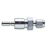 Restek Swagelok Fitting, Stainless Steel, 1/8in Male Quick Coupling w/o Shutoff, ea