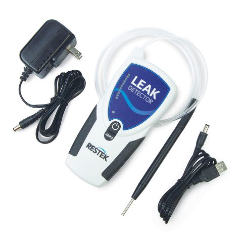 Restek Leak Detector VI Includes Carrying Case, USB Cable, Universal Plug A/C Adaptor and Manual