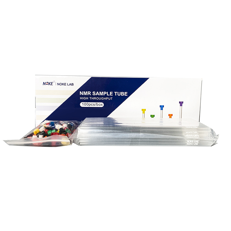 NOKE LAB 5mm Boro 3.3 NMR High Throughput Tube With Colorful Caps