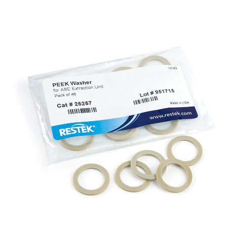 Restek PEEK Washer, for ASE 200 Extraction Unit 48pk, Replaces Dionex Part #049454