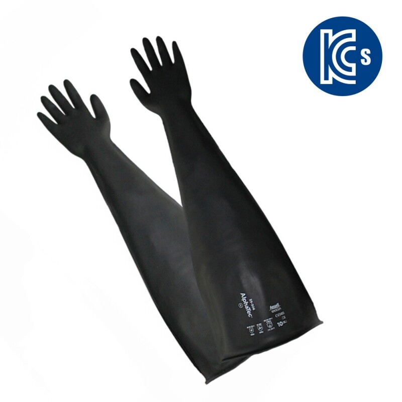 Ansell 알파텍 55-303 [네오프렌, Ø포트8인치, 81.3cm 글러브박스 장갑, KCS인증]