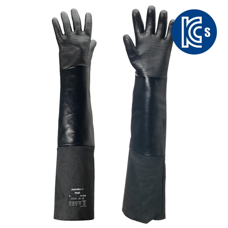Ansell 알파텍 19-026(스콜피오 제품명 변경) [네오프렌,이중단열안감, 250도 내열기능, 66cm, KCs인증]