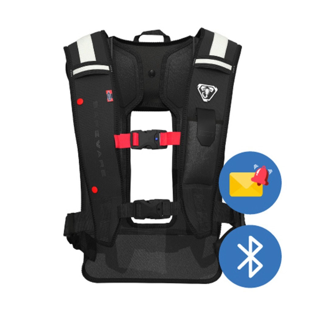 SAFEWARE 세이프웨어 스마트 추락보호 에어백 C3 블루투스 응급콜 패키지 산업용 안전조끼