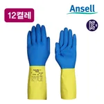 Ansell Ansell 알파텍 87-224x (12켤레) 구 케미프로 네오프렌&라텍스장갑