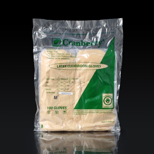 CRANBERRY CLEANROOM 크린룸 라텍스 장갑 12인치