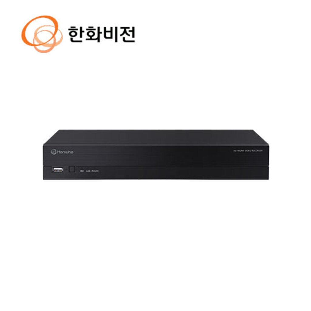 Hanwha Vision 한화비전 QRN-430S-4T 4채널 POE NVR 8MP 4TB