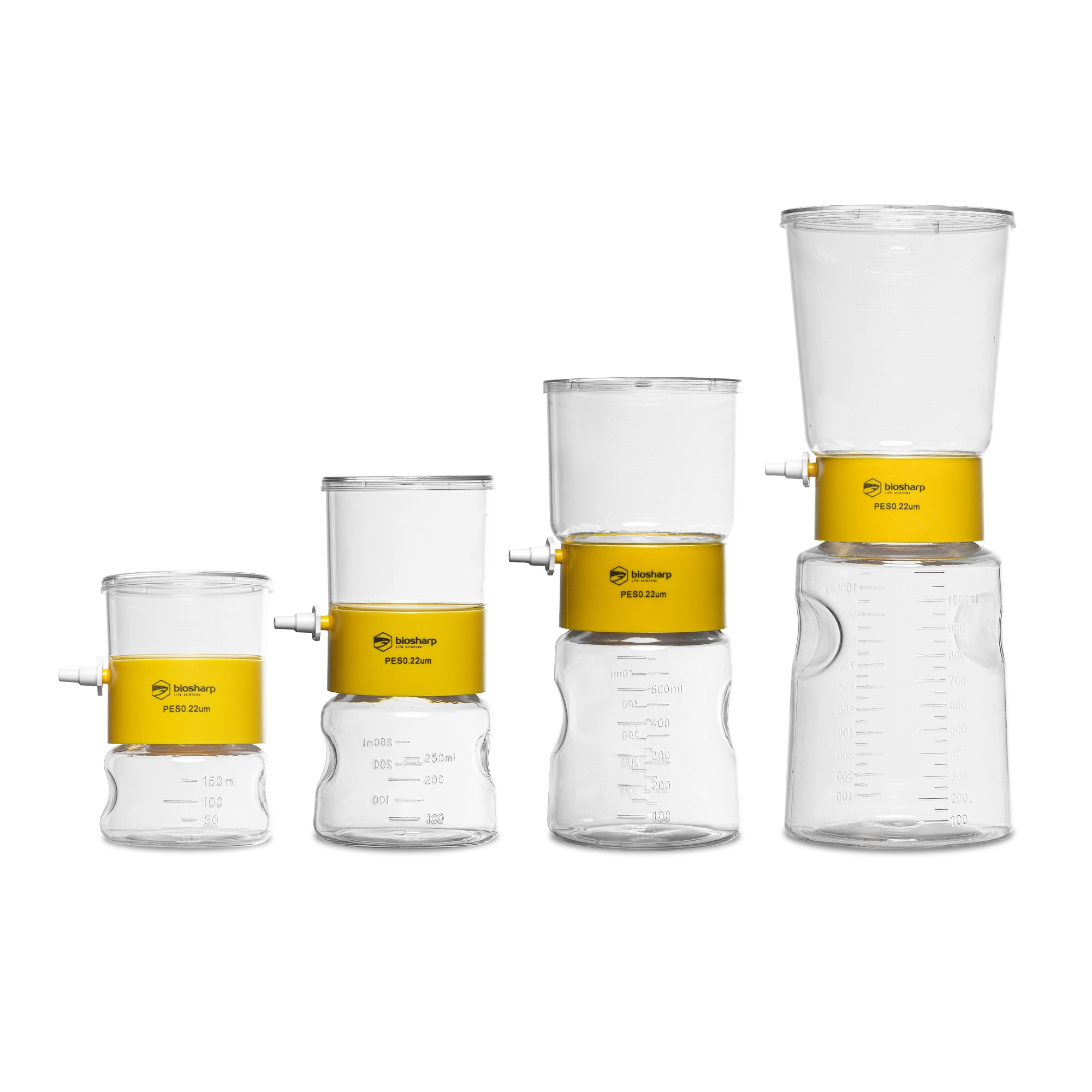 Biosharp Vacuum filtration system, 150ml, 250ml, 500ml, 1000ml, 0.22um PES membrane