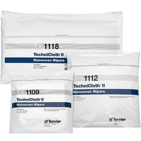Texwipe TECHNICLOTH II DRY NONWOVEN CLEANROOM WIPERS, NON-STERILE