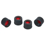 Restek Vial Cap & Septa, 10-425 Black Cap PTFE/Silicone/PTFE Septa, Pack of 1000
