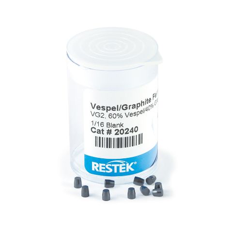 Restek Ferrule, Vespel/Graphite, VG2, 60% Vespel/40% Graphite 1/16in Blank Pack of 10