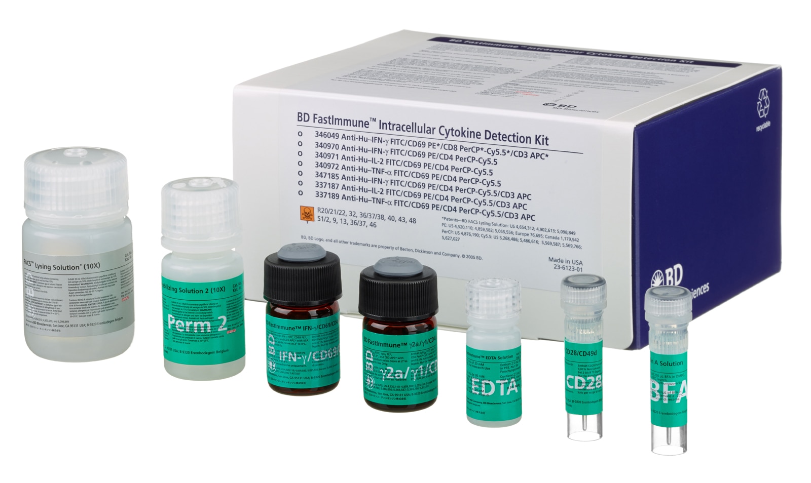 BD CD4 Intracellular Cytokine Detection Kit Anti-Hu-IFNγ/CD69/CD4/CD3 ...