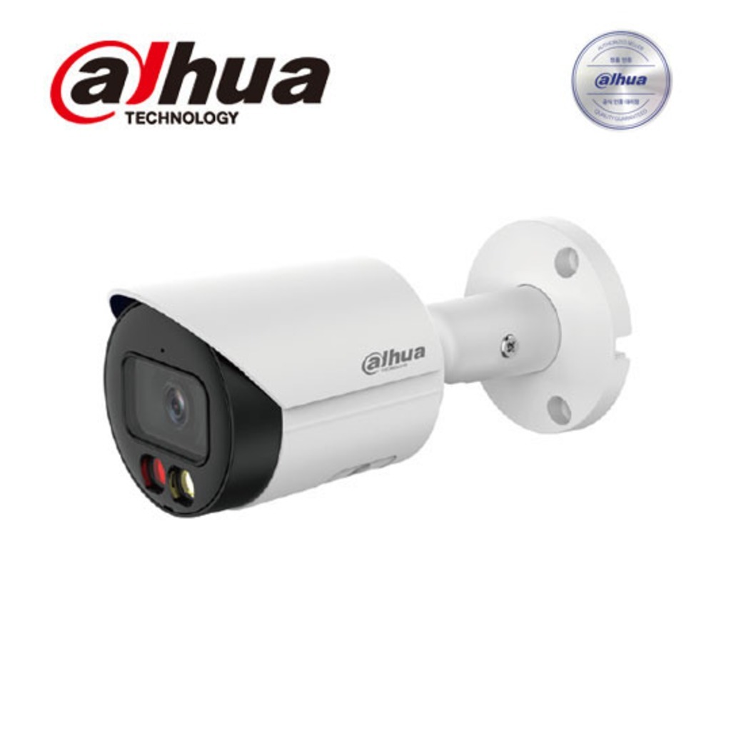 Dahua Technology 다후아 IPC-HFW2249S-S-IL 200만화소 3.6mm 듀얼서치라이트 IP IR Bullet Camera Warn Light 30m IP67 POE