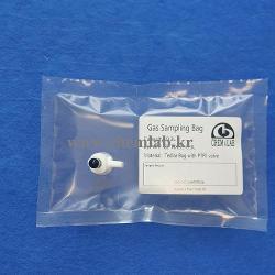 CHEMLAB Gas Sampling Bag 가스 샘플링백, VOC/악취 포집백 300ml~100L, PTFE Valve&White Cap + PVDF Film