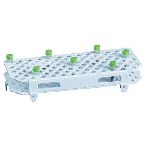 Restek Q-sep Tube Rack, For 2mL Centrifuge Tube Holds 100, Polypropylene, White