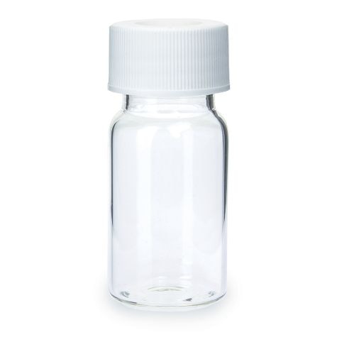 Restek Pre-Cleaned VOA Vials, 20ml Clear, Open Top w/0.125in PTFE/Silicone Septa, 72pk