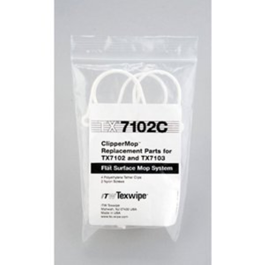 Texwipe ClipperMop Replacement Clips and Screws TX7102C