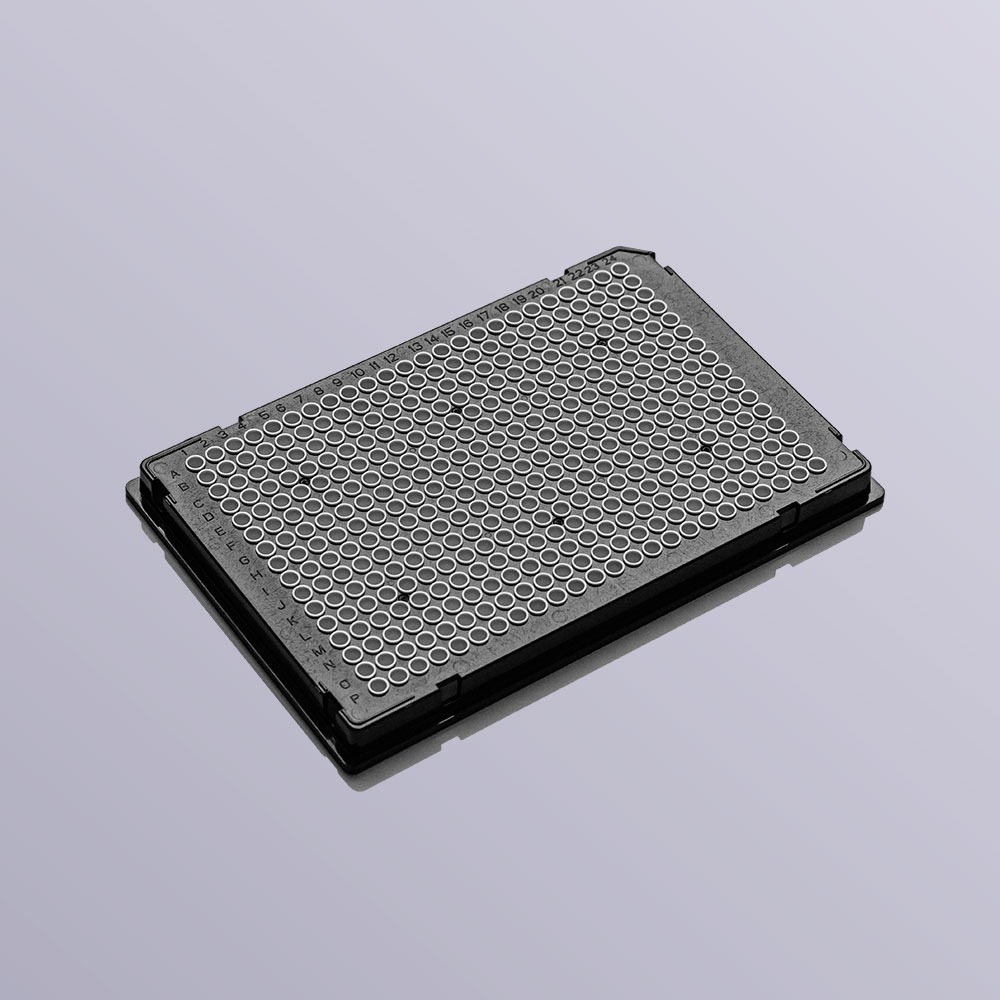 LABSELECT 384 well PCR plate, full skirt, PC frame, PP tube