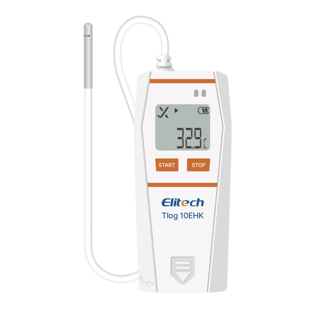 Elitech Elitech Tlog 10EHK 콜드체인 외장 센서 USB 데이터 로거 온습도 기록계