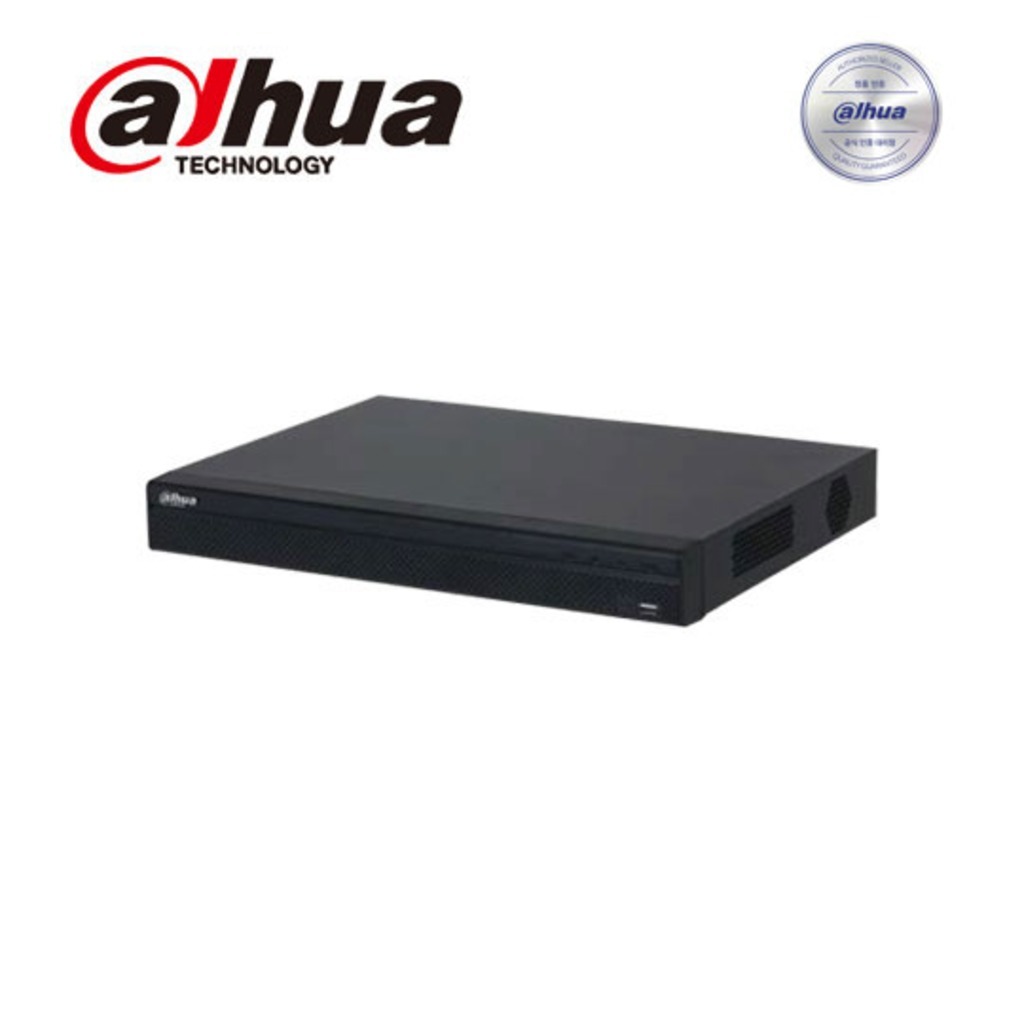 Dahua Technology 다후아 16CH NVR NVR4216-16P-4KS3 16POE 160Mbps 1HDMI 1VGA 2베이 HDD USB3.0 2EA HDD미포함