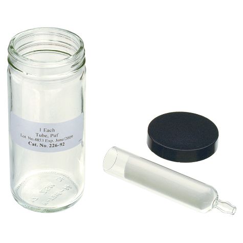 Restek PUF Cartridge, Small, 22mm OD x 100mm L, 76mm PUF