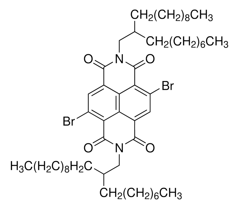 Merck 4,9-Dibromo-2,7-bis(2-octyldodecyl)benzo[lmn][3,8]phenanthroline-1,3,6,8(2H,7H)-tetrone