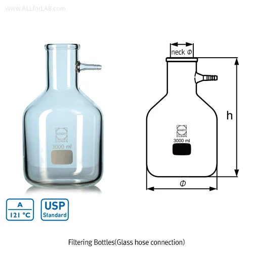 DURAN Premium 3~20 Lit Filtering Bottle