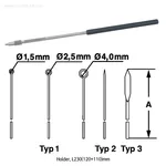 BOCHEM High-grade Aluminium Holder and Stainless-steel Loop · Needle · Lancet