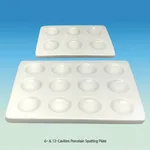 Silico & Chemico Porcelain Works 6- & 12-Cavities Porcelain Spotting PlateUp to 1000℃