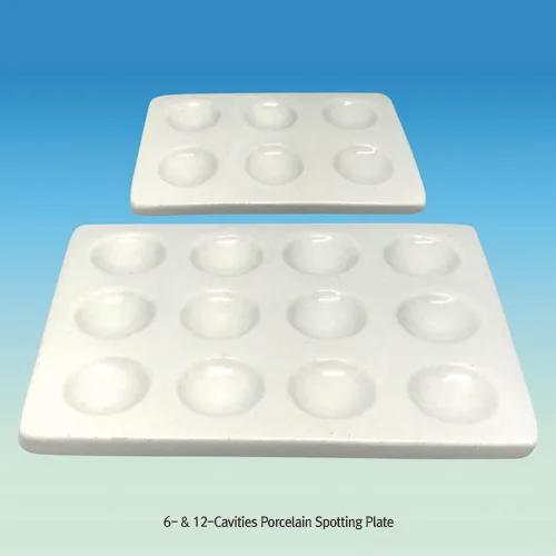 Silico & Chemico Porcelain Works 6- & 12-Cavities Porcelain Spotting PlateUp to 1000℃