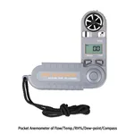 AZ Pocket Anemometer of Flow · Temp · RH% · Dew-point · Compass