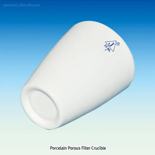 Silico & Chemico Porcelain Works 25㎖ Porcelain Porous Filter Crucible