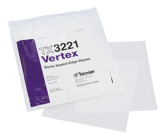 AS ONE Sterile Vertex® TX3221 Dry Cleanroom Wiper, 멸균 버텍스 와이퍼
