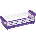 AS ONE Tube Rack (Teardrop Well) Purple/White Translucent Hole Diameter φ17mmand others