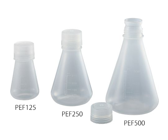 AS ONE PP Triangular Flask (With Screw Cap) 50mLand others
