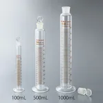 AS ONE Graduated Cylinder With Plug (Borosilicate Glass 3.3) 10mLand others